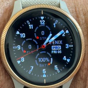 Garmin Venu - Rose Gold - Excellent Condition - with charger cable